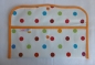 Preview: Oilcloth cutlery bag colorful dots orange-